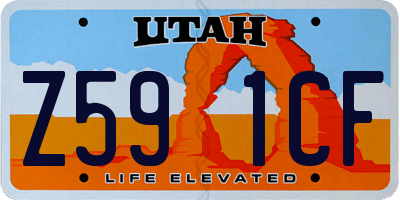 UT license plate Z591CF