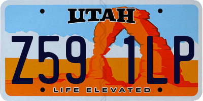 UT license plate Z591LP