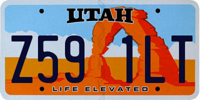 UT license plate Z591LT