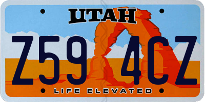UT license plate Z594CZ