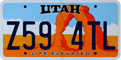UT license plate Z594TL