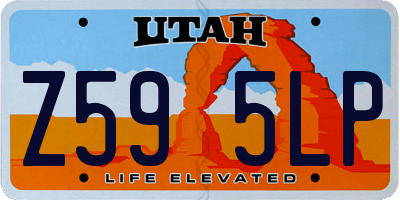 UT license plate Z595LP
