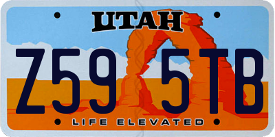 UT license plate Z595TB