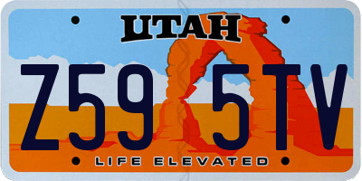 UT license plate Z595TV