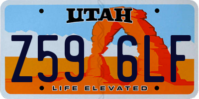 UT license plate Z596LF