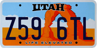 UT license plate Z596TL