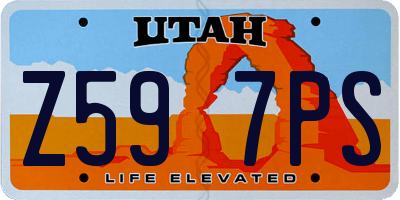 UT license plate Z597PS