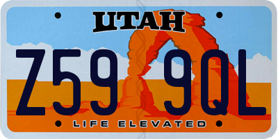 UT license plate Z599QL