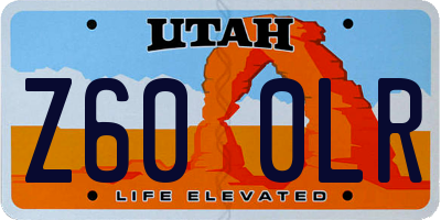 UT license plate Z600LR
