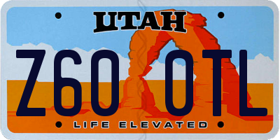 UT license plate Z600TL