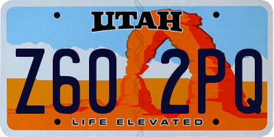 UT license plate Z602PQ