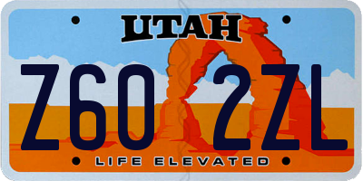 UT license plate Z602ZL