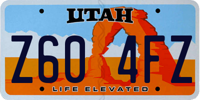 UT license plate Z604FZ