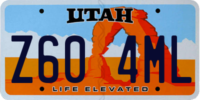 UT license plate Z604ML
