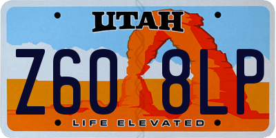 UT license plate Z608LP