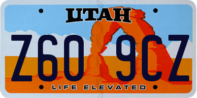 UT license plate Z609CZ