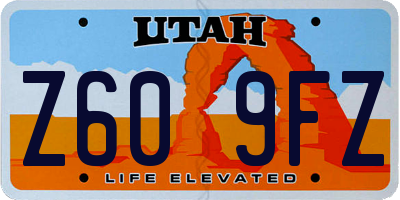 UT license plate Z609FZ