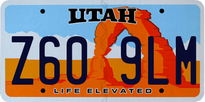 UT license plate Z609LM