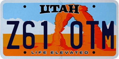 UT license plate Z610TM