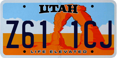 UT license plate Z611CJ