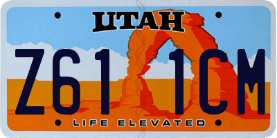 UT license plate Z611CM