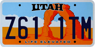 UT license plate Z611TM