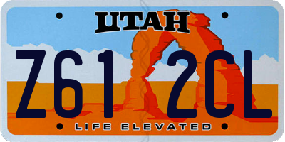 UT license plate Z612CL