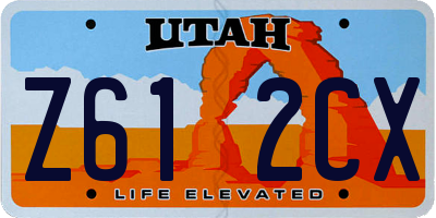 UT license plate Z612CX