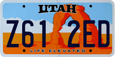 UT license plate Z612ED