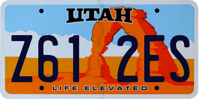 UT license plate Z612ES