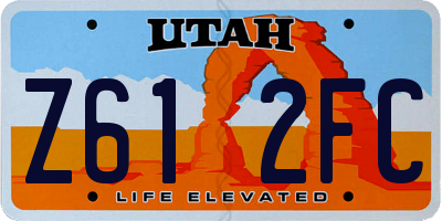 UT license plate Z612FC