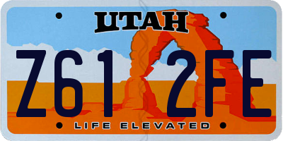 UT license plate Z612FE