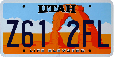 UT license plate Z612FL