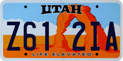 UT license plate Z612IA