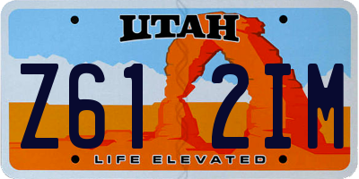 UT license plate Z612IM