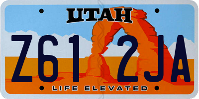 UT license plate Z612JA