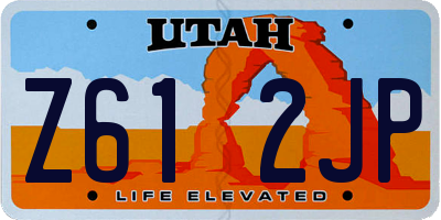 UT license plate Z612JP