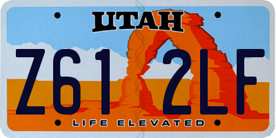 UT license plate Z612LF