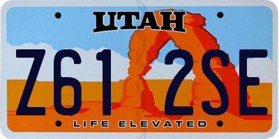 UT license plate Z612SE