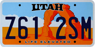 UT license plate Z612SM