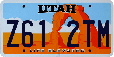 UT license plate Z612TM