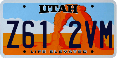 UT license plate Z612VM