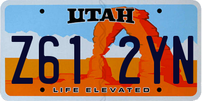 UT license plate Z612YN