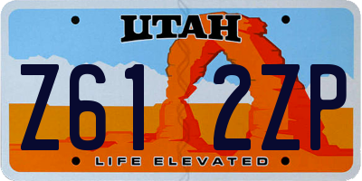 UT license plate Z612ZP