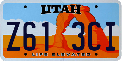 UT license plate Z613CI