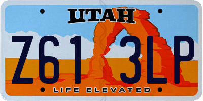 UT license plate Z613LP