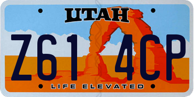 UT license plate Z614CP