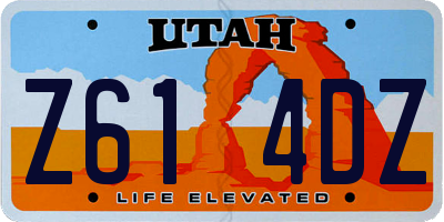 UT license plate Z614DZ