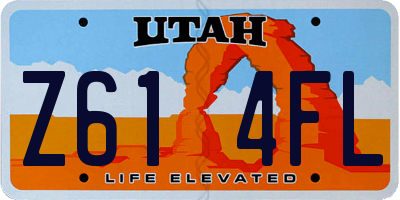 UT license plate Z614FL