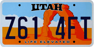 UT license plate Z614FT